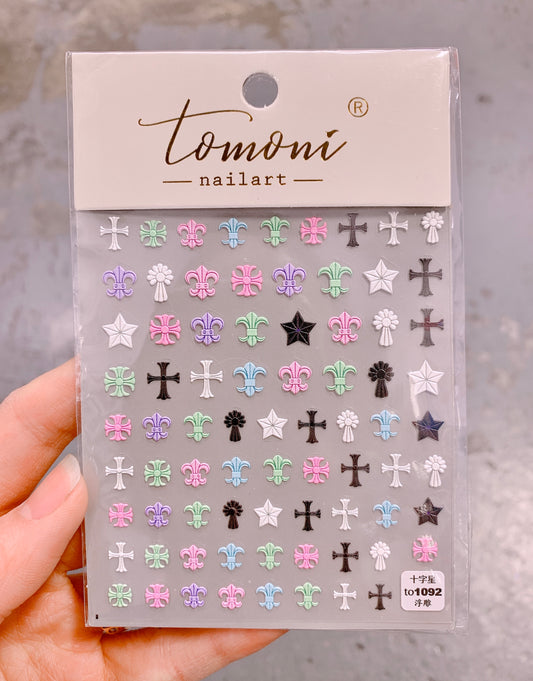 Sticker Colorful Cross