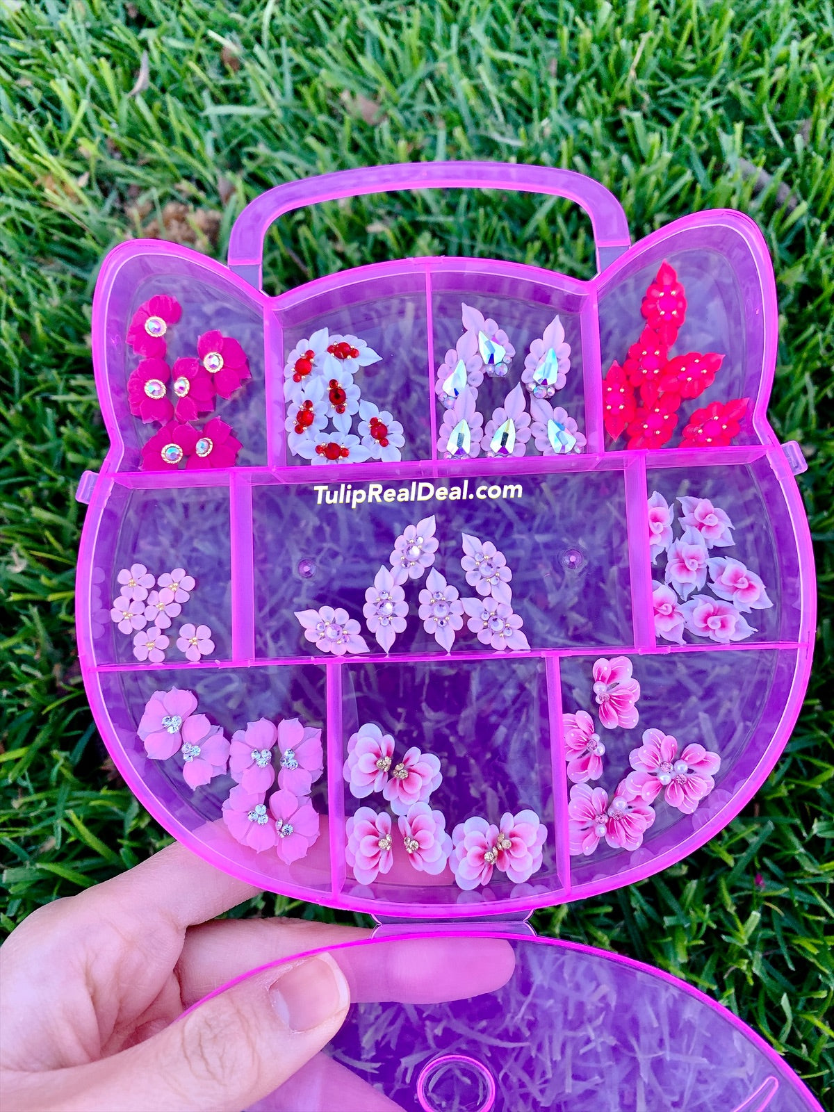 Valentine HANDMADE 3D Acrylic Flowers Set 60pcs