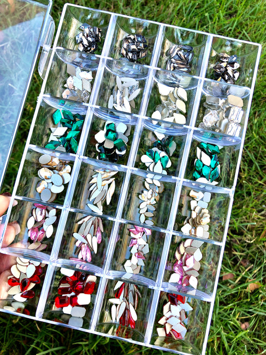 Rhinestone Fancy Shapes/ Multi Colors Box 480pcs