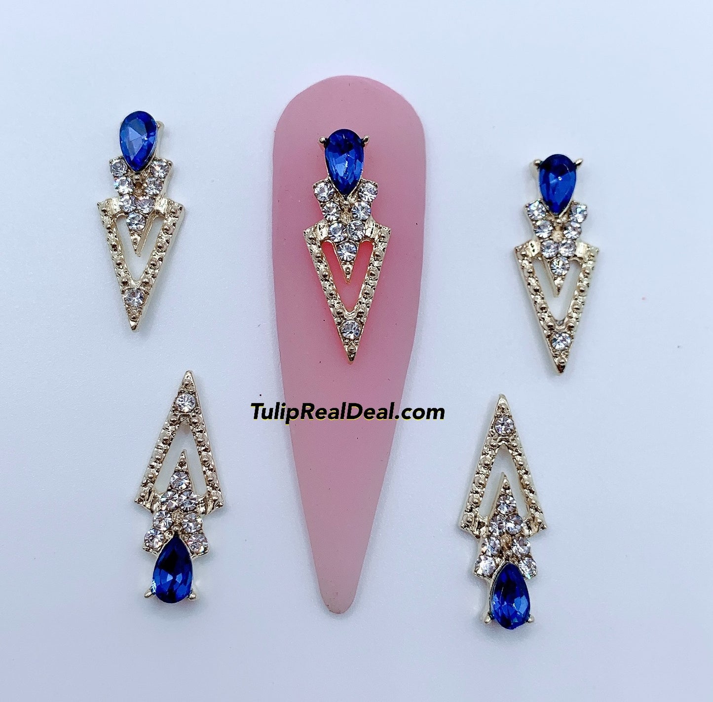 3D Fancy Bling nail charms 5pcs