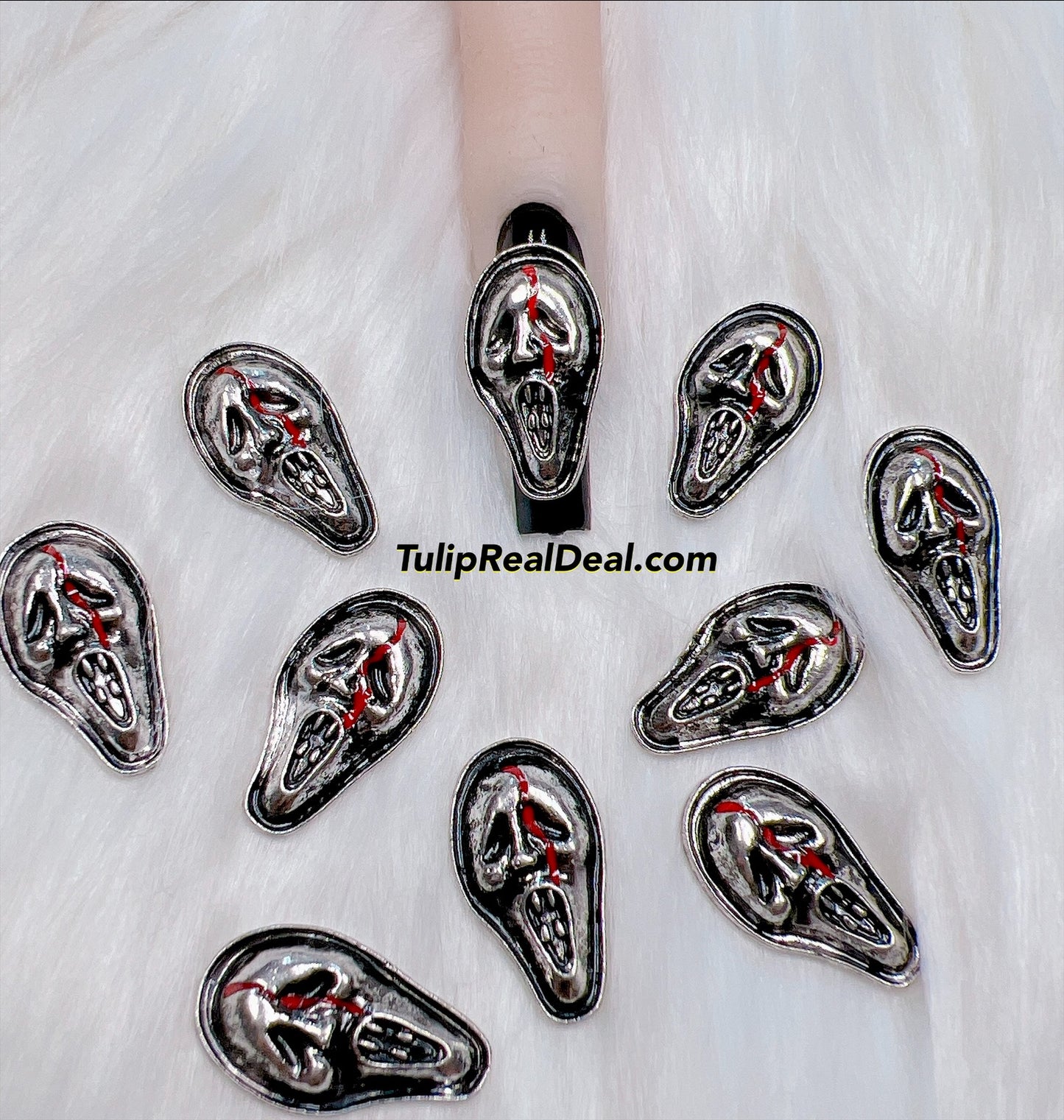 3D Halloween Scream Charms 10pcs