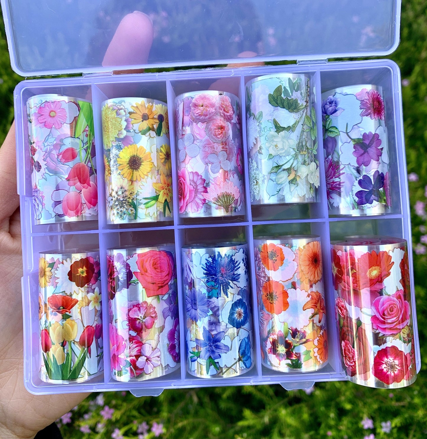 Foil Transfer Flowers