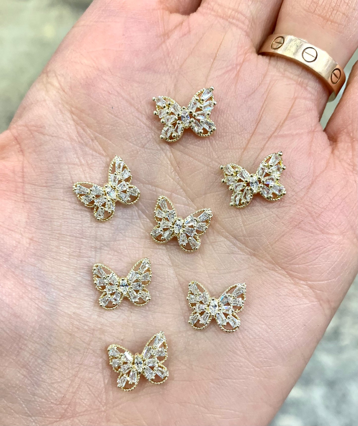 Bling Butterfly 3D charm 1 piece
