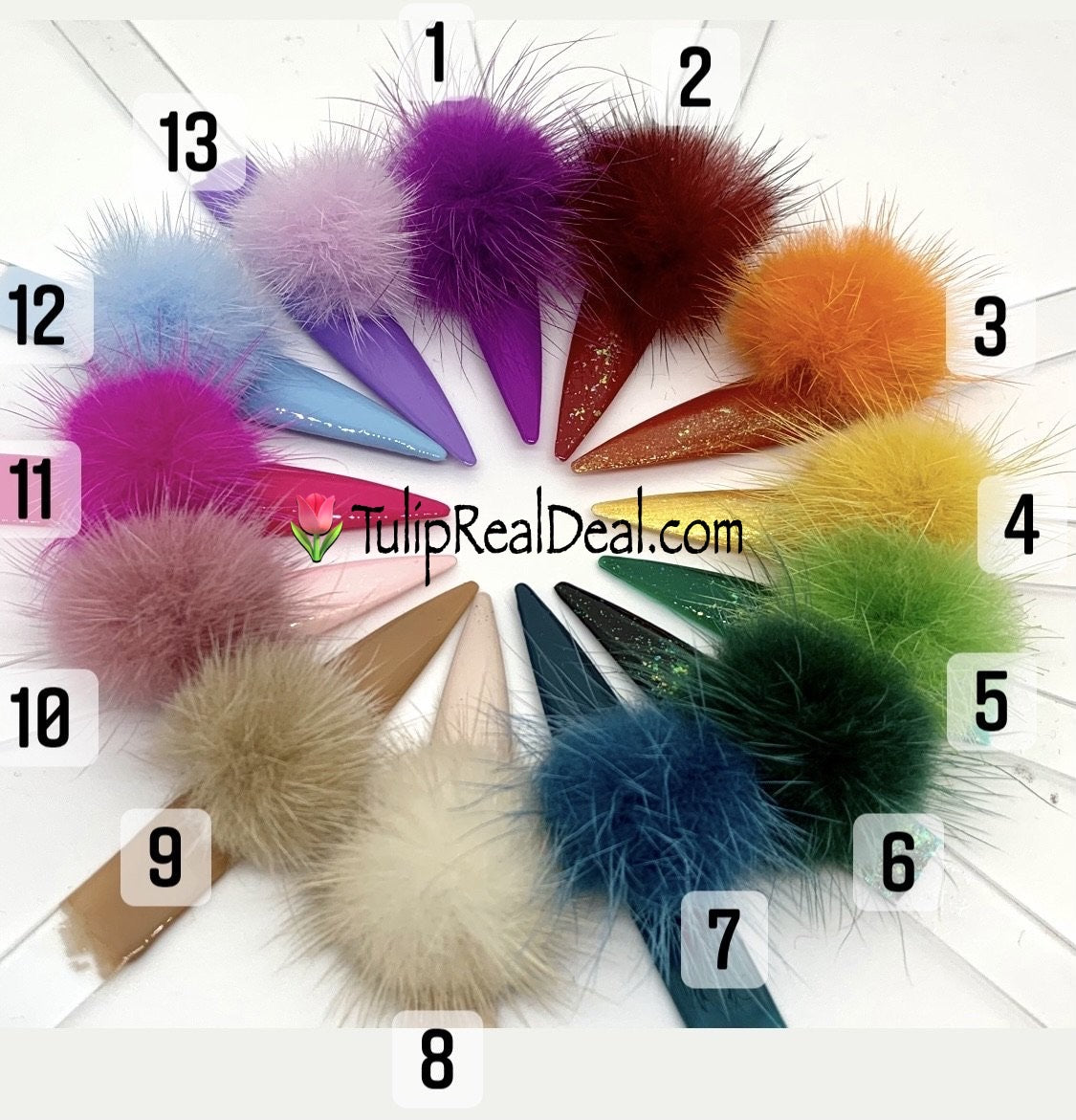 Pom Pom Magnetic Nail Art