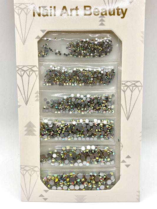 Mixed Crystal Flatback Assorted Pack - AB