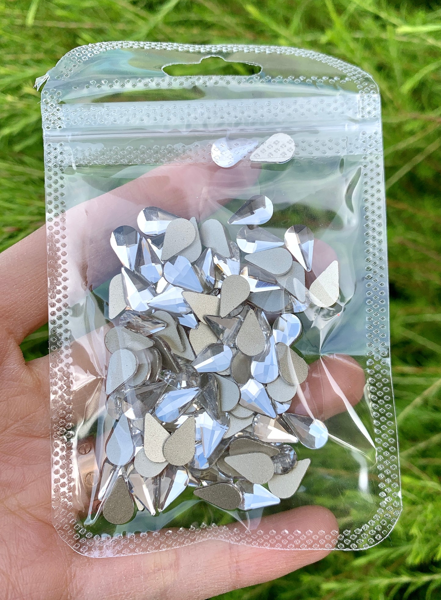 Clear Rhinestone Flame Rhinestones