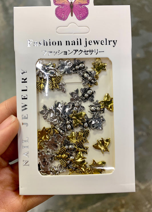 Chrome Bee Charms Bag