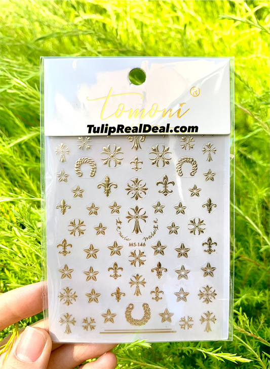 Sticker Gold Cross Gold