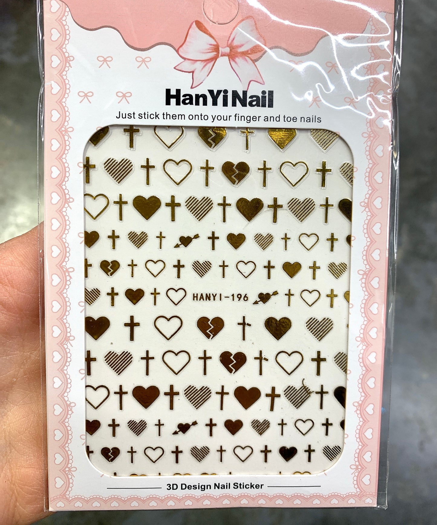 Sticker Heart Cross