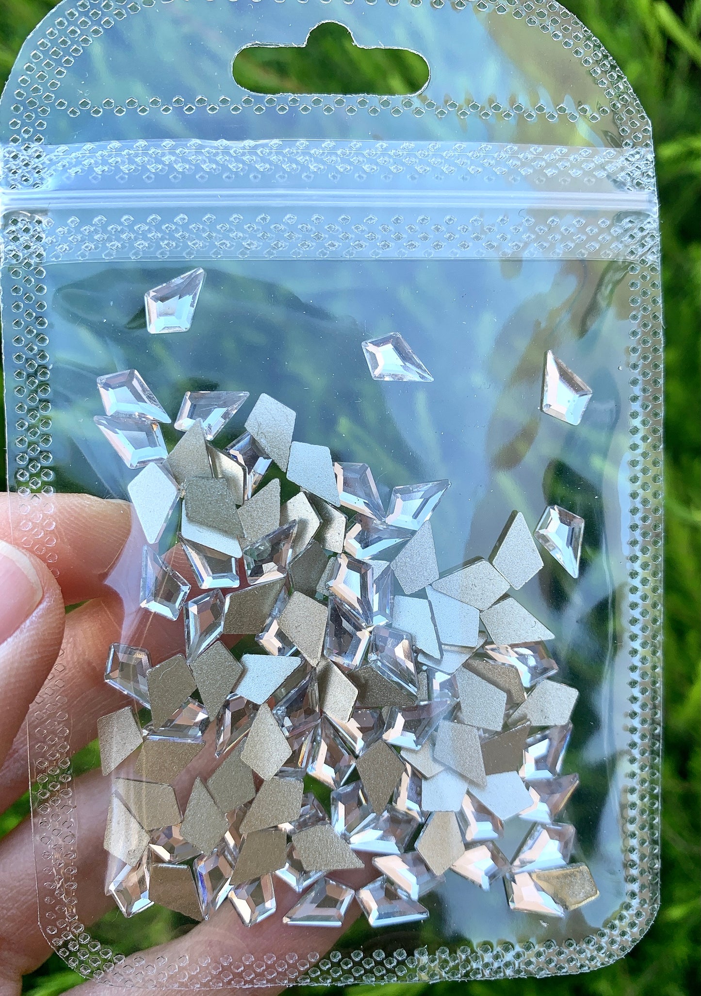 Clear Rhinestone Kite Large