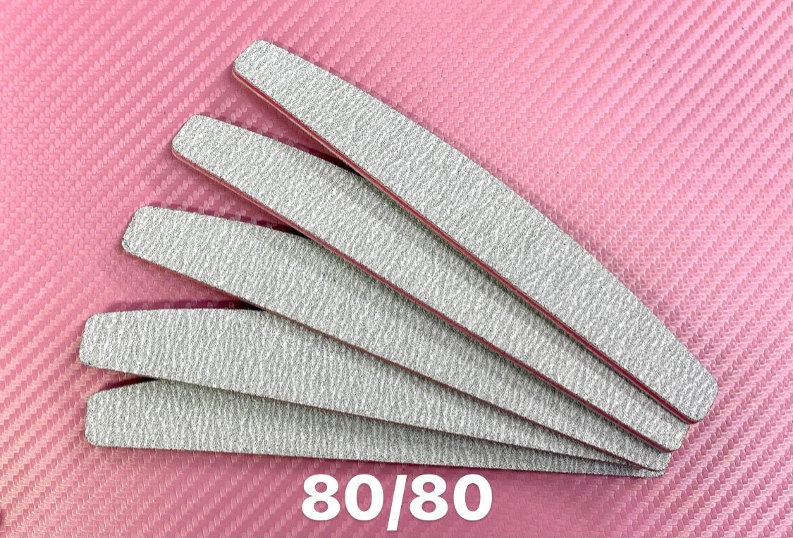Nail File Jumbo 80/80 Half Moon Shape