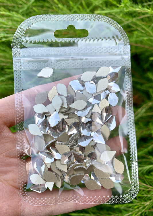 Clear Rhinestone Flame Rhinestones