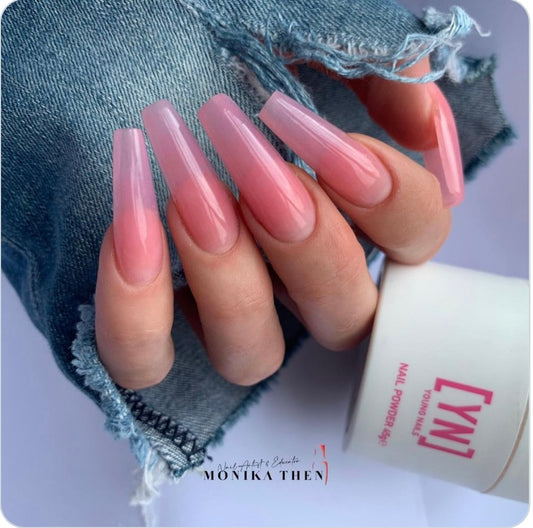Young Nails Speed Acrylic Powder BUBBLEGUM 45g