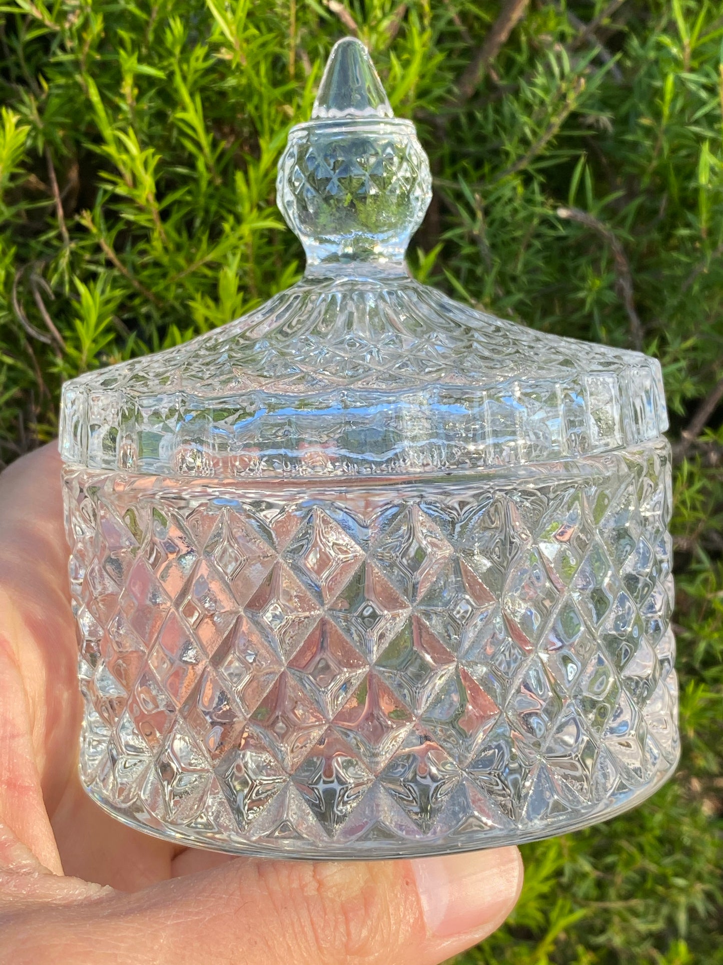 Soda-lime crystal glass dappen dish