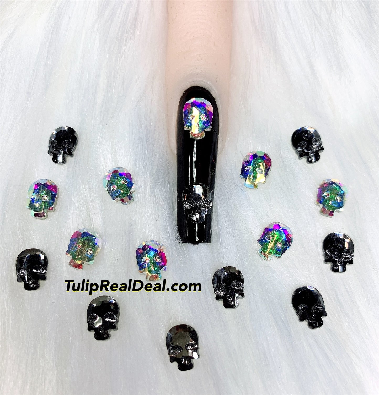 Skull Crystal Halloween 3D Charms 20pcs