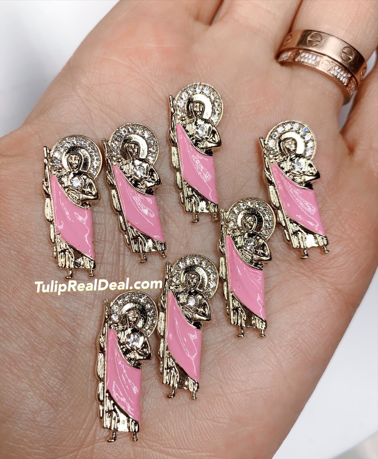 New colors San Judas 3D nail charms