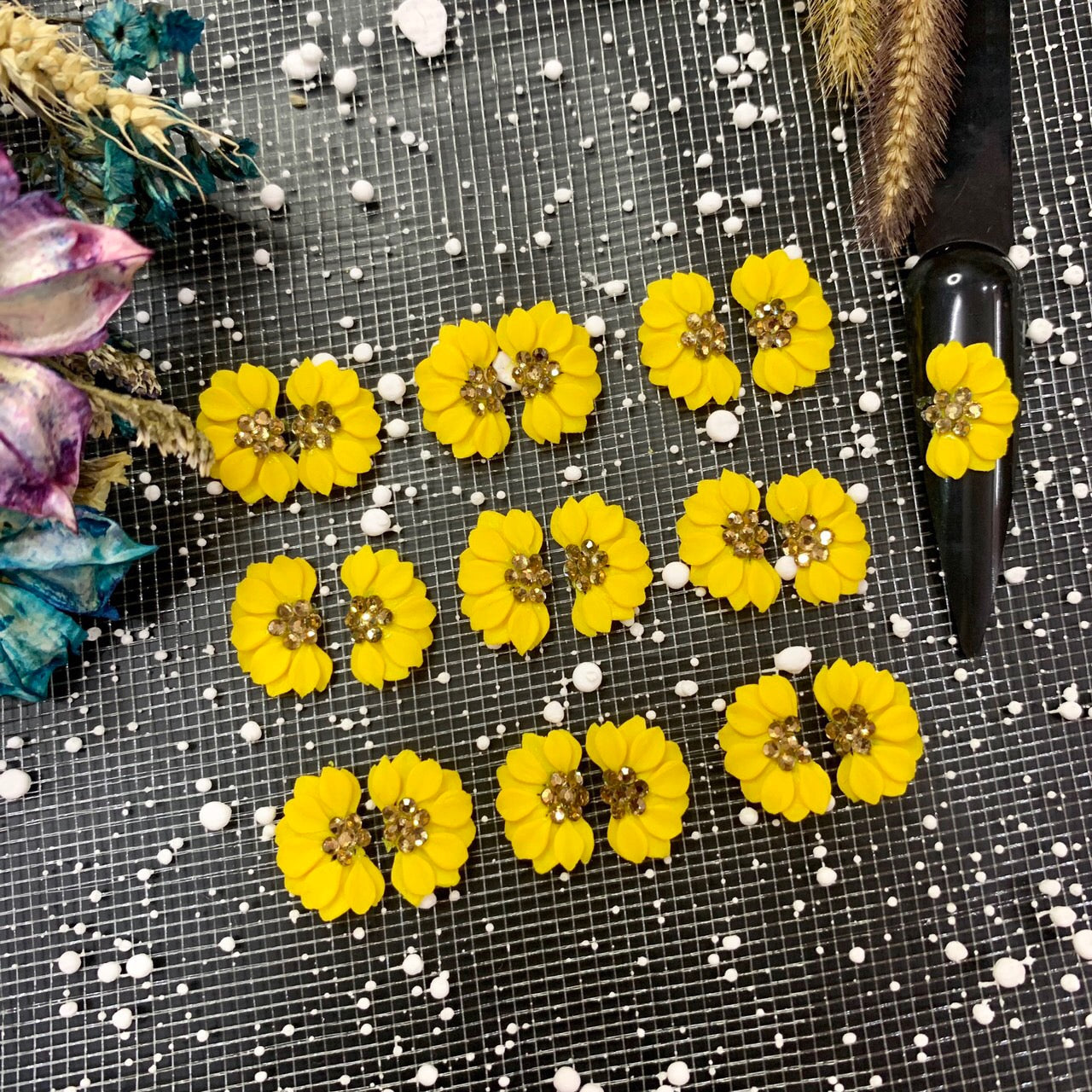 3D Acrylic Sunflowers 4pcs