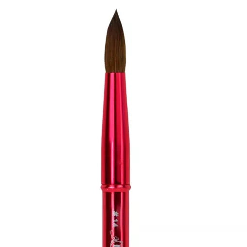 NOT POLISH 100% Kolinsky Acrylic Brush Aluminum Handle *Crimped Option available*