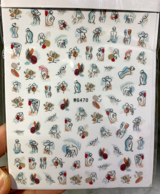 Sticker Abstract Blue