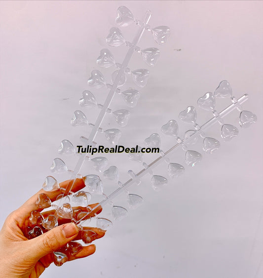 Swatch samples Heart shape Clear