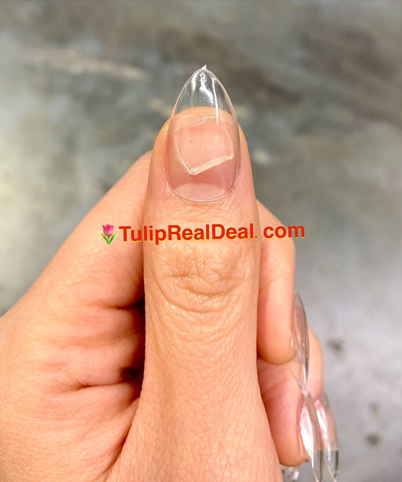Short Almond Press-On Full Cover Tips Soft Gel