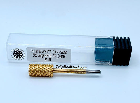 2X COARSE Pink & White Express Large Barrel - Today’s Products