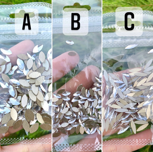 Clear Rhinestone Marquise Rhinestones