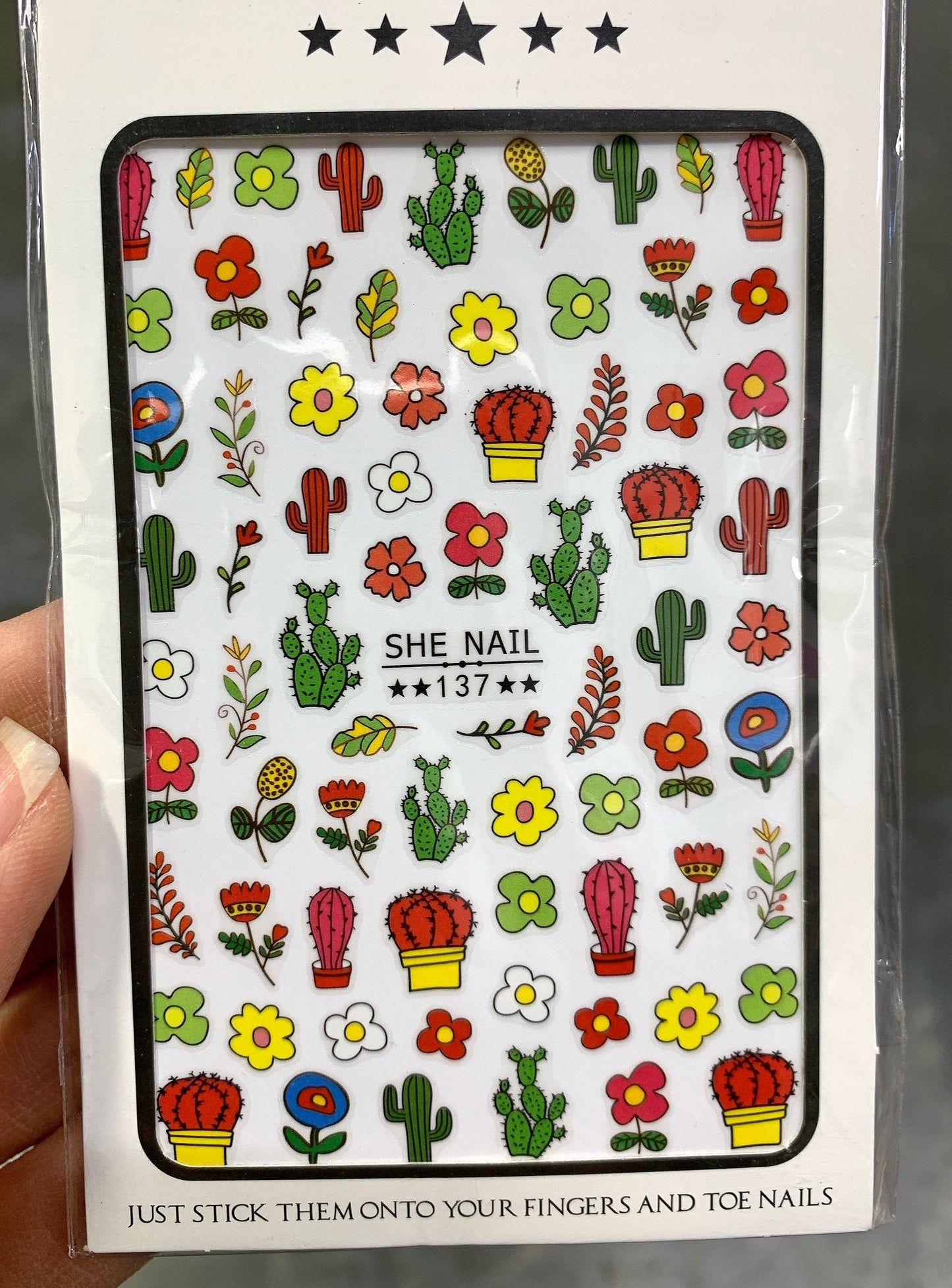 Sticker Cactus Flowers