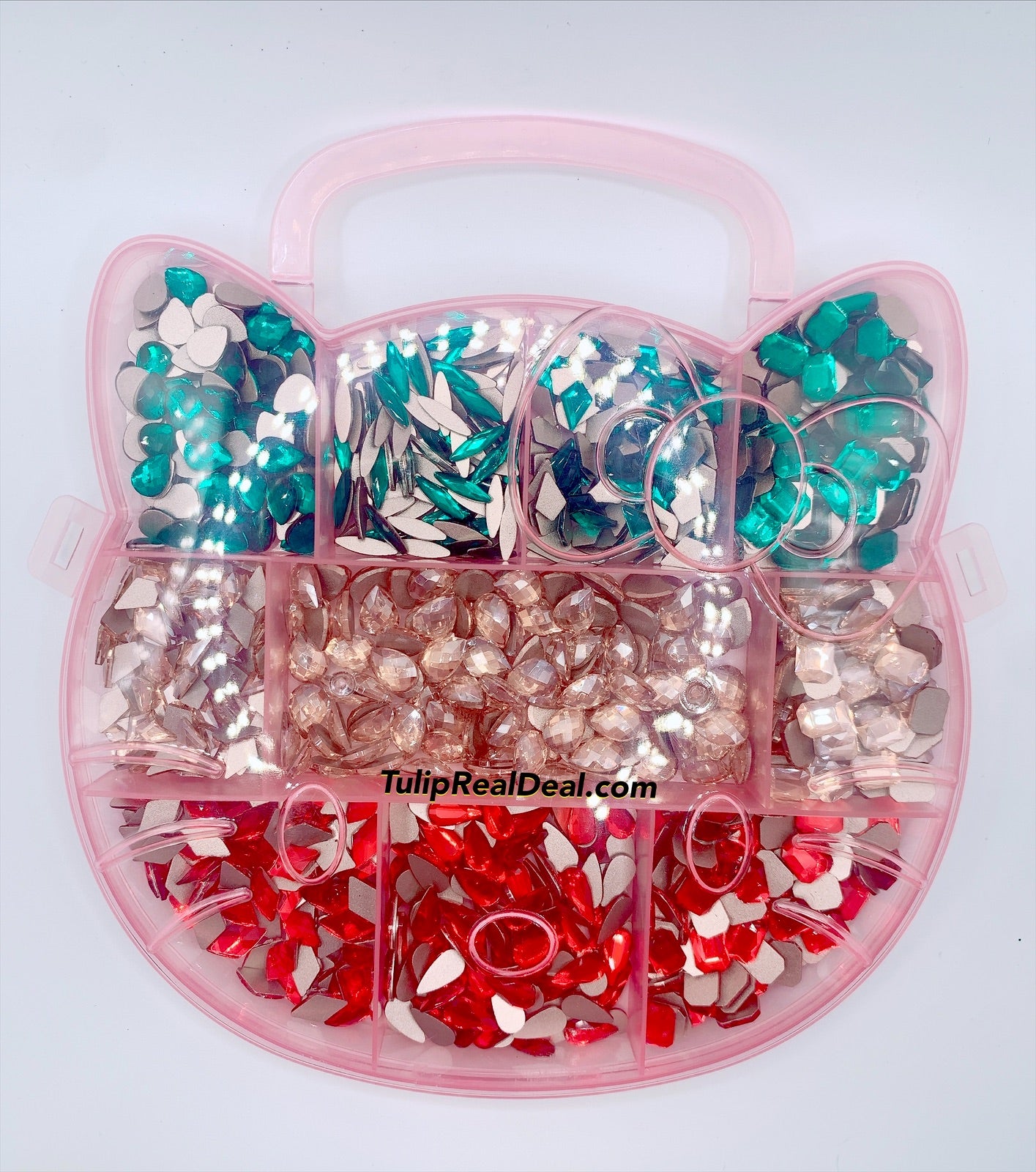 Kawaii Box Rhinestone Fancy Shapes 1000pcs