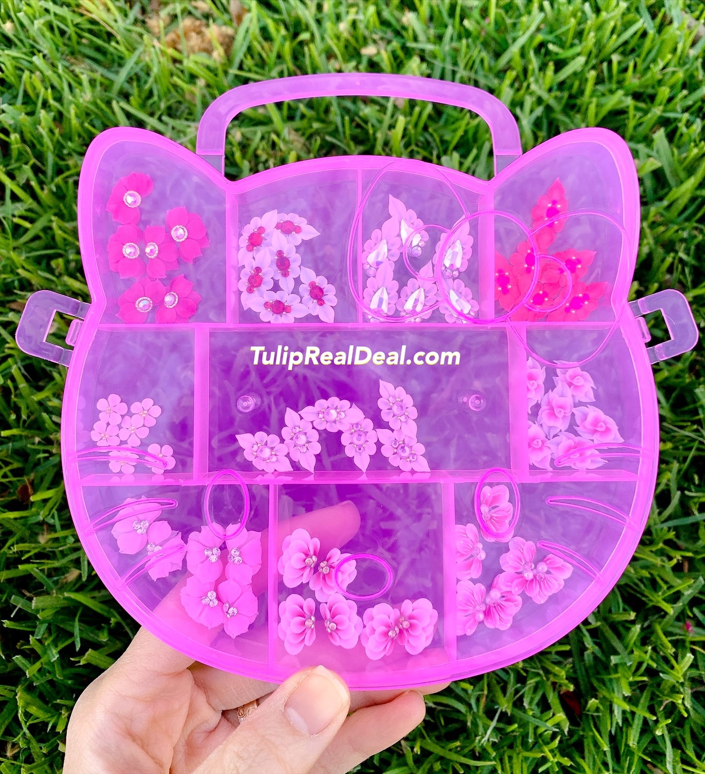 Valentine HANDMADE 3D Acrylic Flowers Set 60pcs