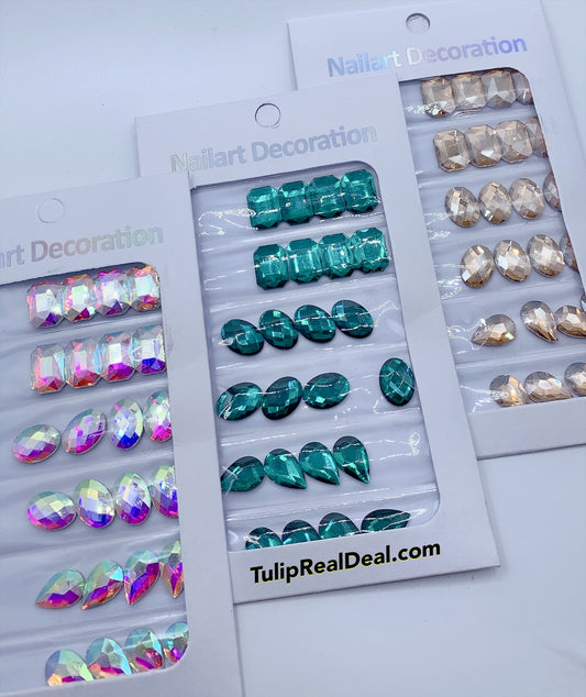 Jumbo Rhinestones Flatback 24pcs