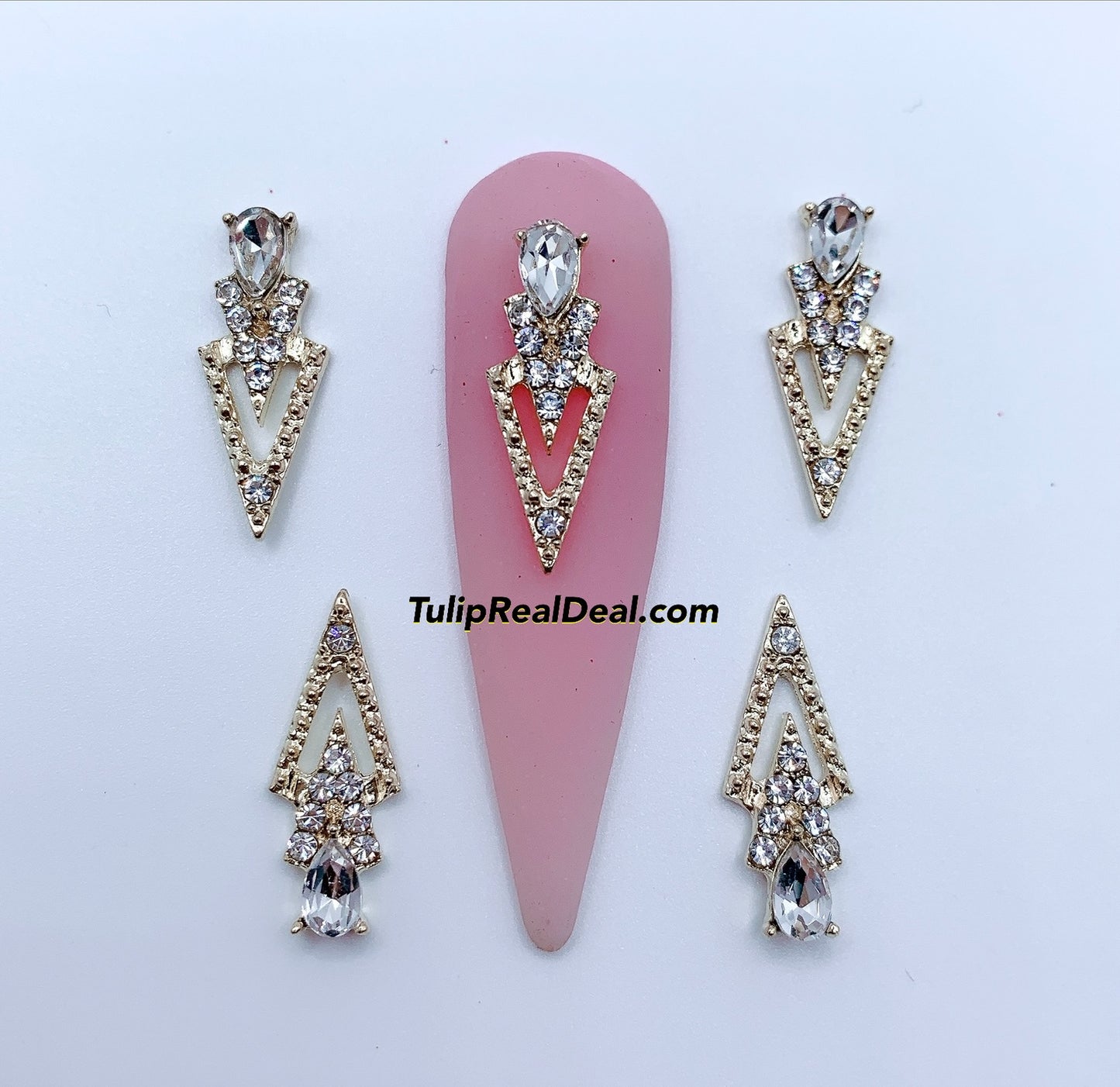 3D Fancy Bling nail charms 5pcs