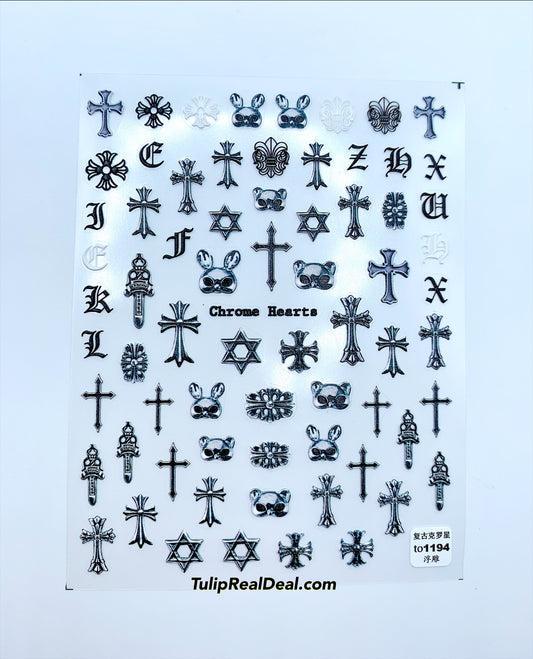Sticker Black Cross