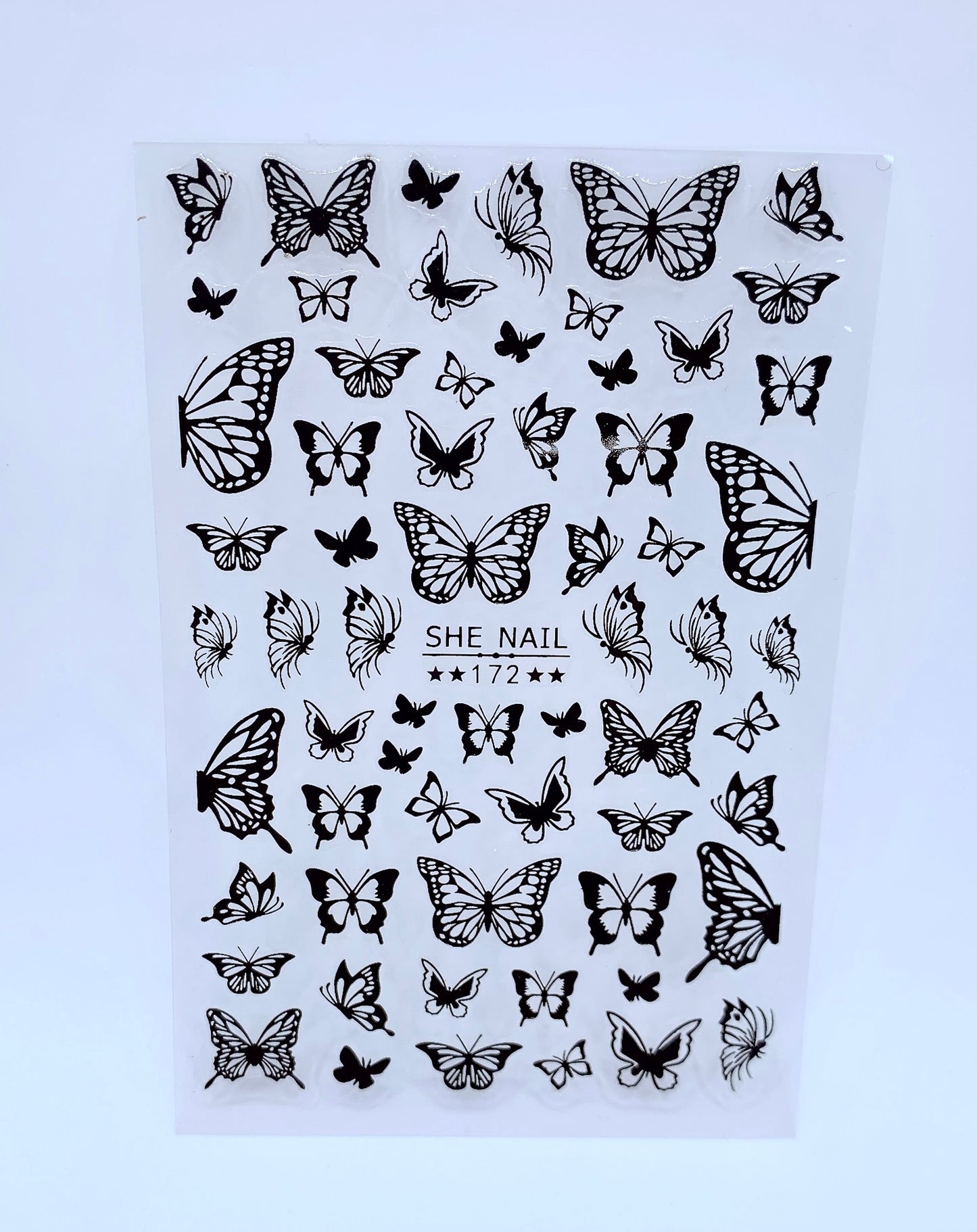 Sticker Black Butterfly