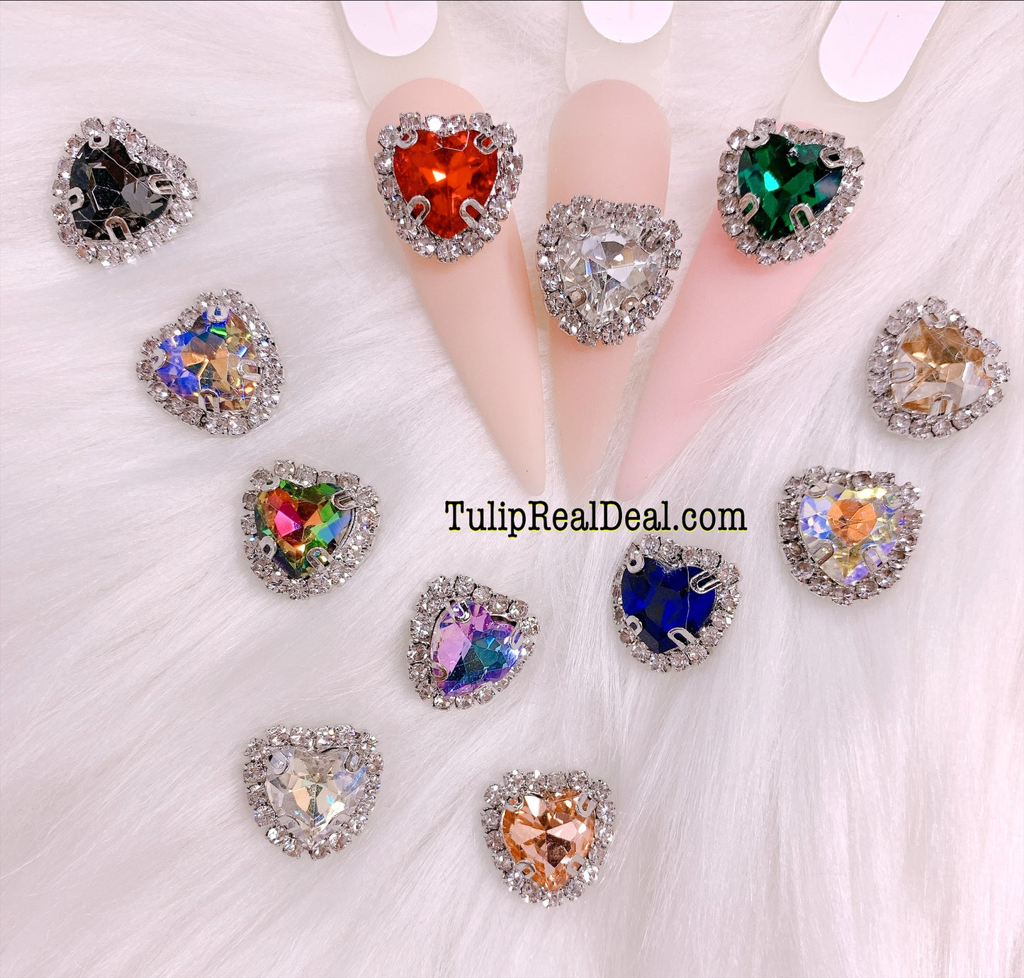 Bling 3D Charms Multi Colors 12pcs