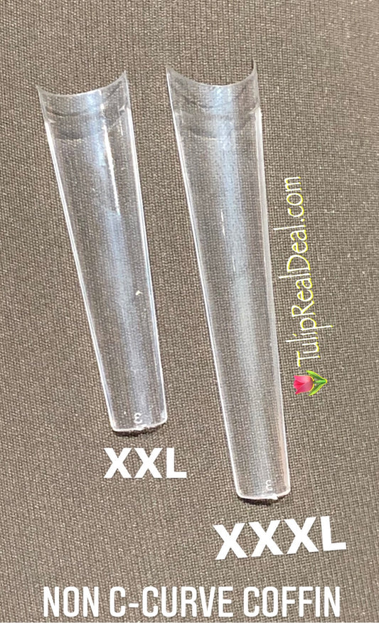NON C-curve 3XL Coffin Straight Tips