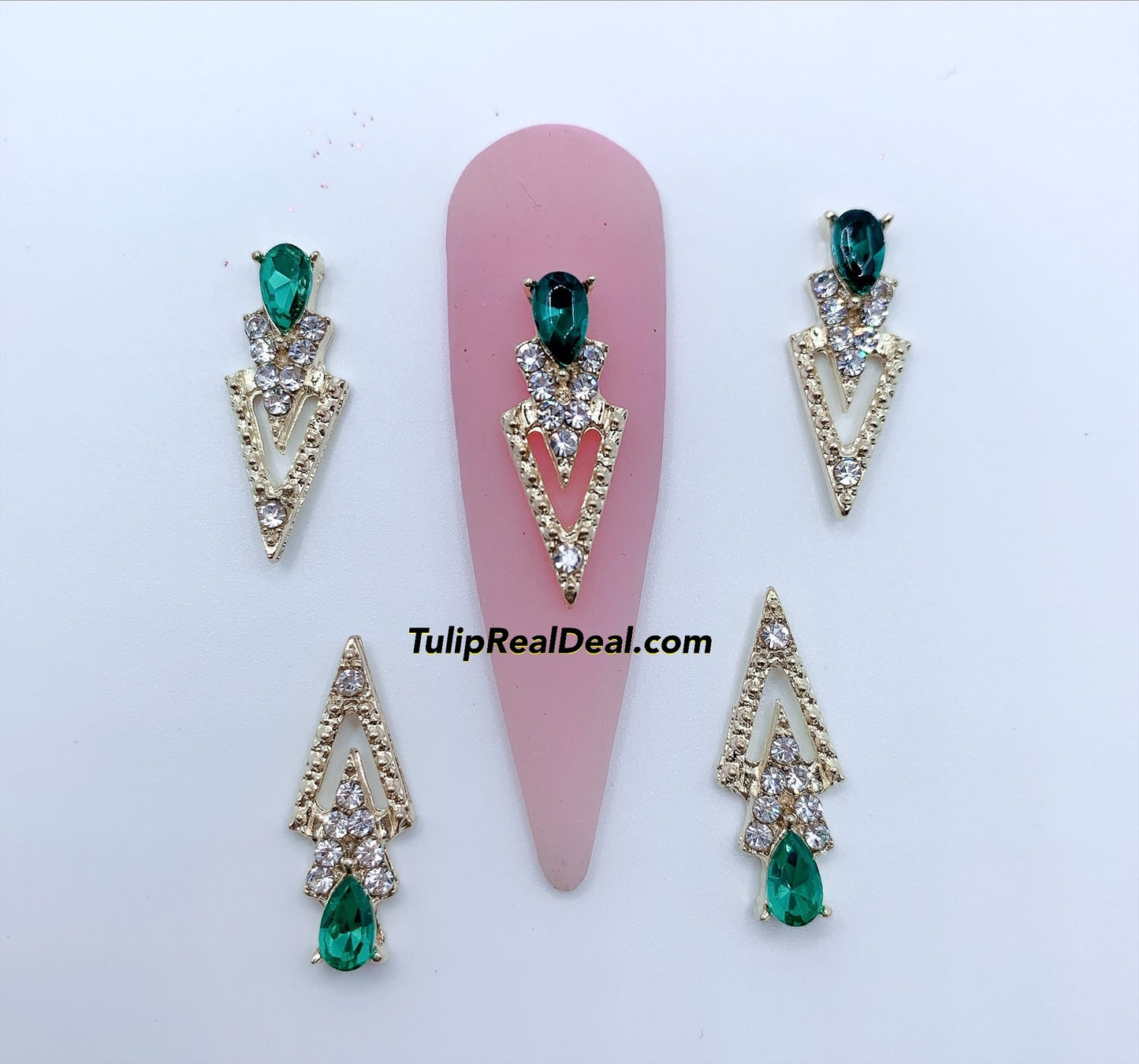 3D Fancy Bling nail charms 5pcs