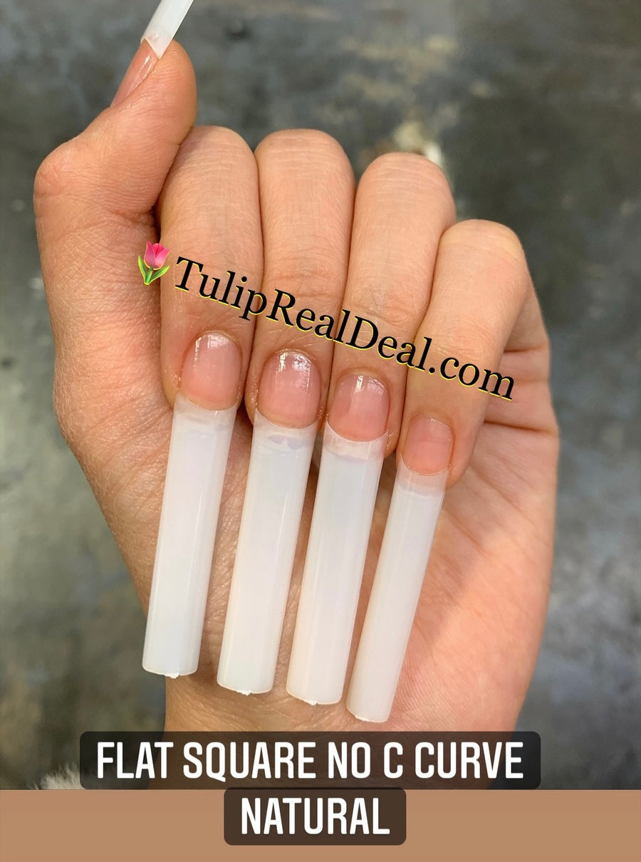 FLATTENED SQUARE XXL non C-curve tips