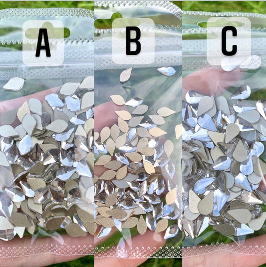 Clear Rhinestone Flame Rhinestones