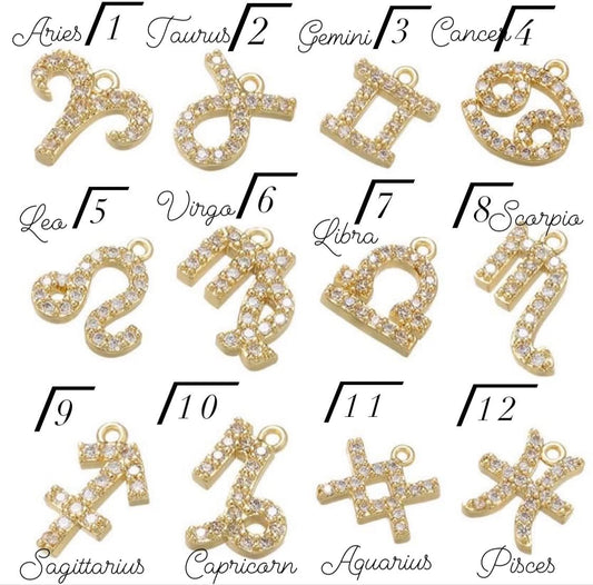 Zodiac Nail Piercing Charms 1 piece