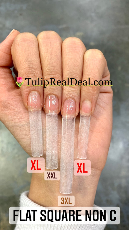 FLATTENED SQUARE XL non C-curve tips