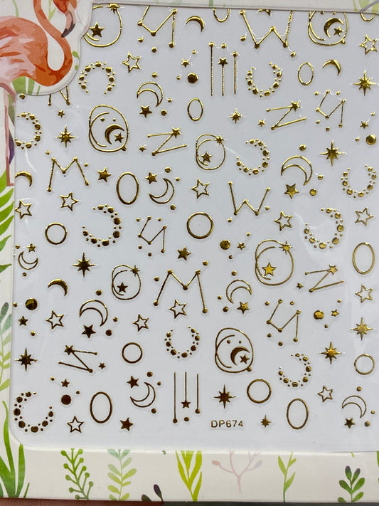 Sticker Constellation Gold