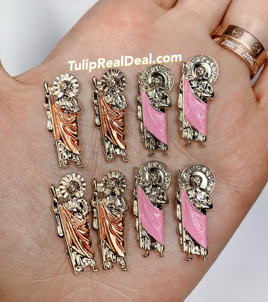 New colors San Judas 3D nail charms