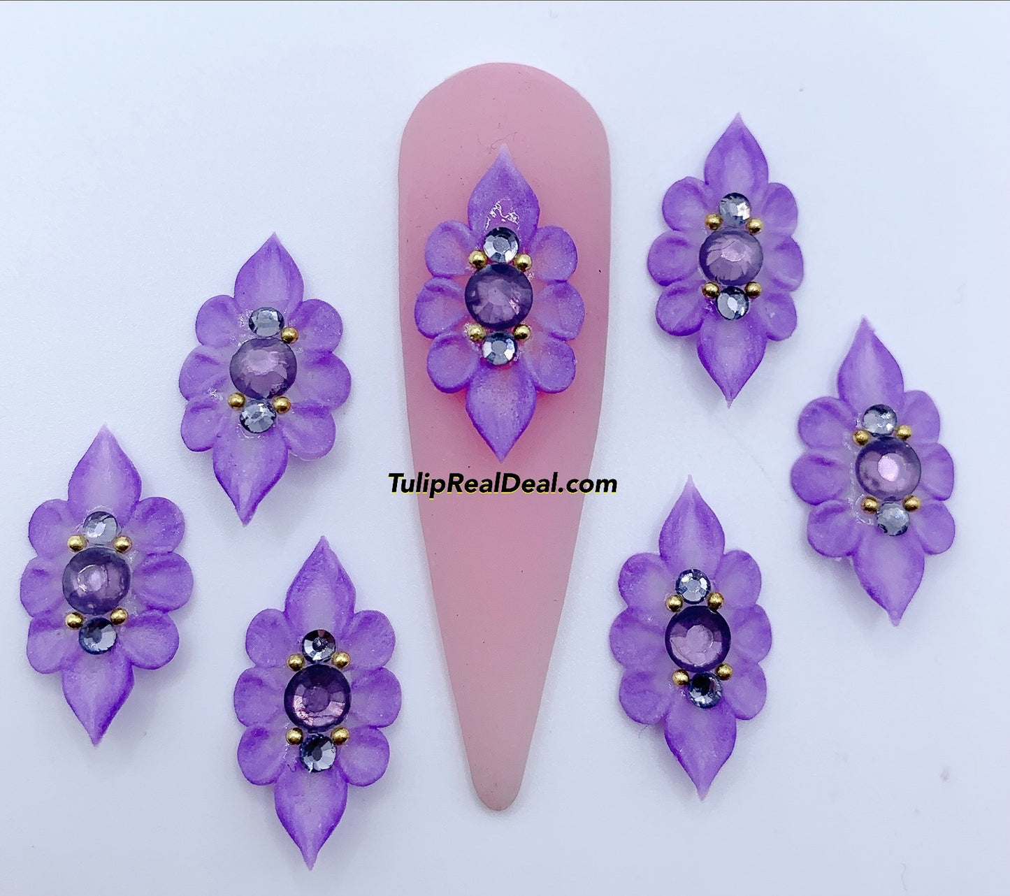 HANDMADE 3D Acrylic Flowers 4pcs
