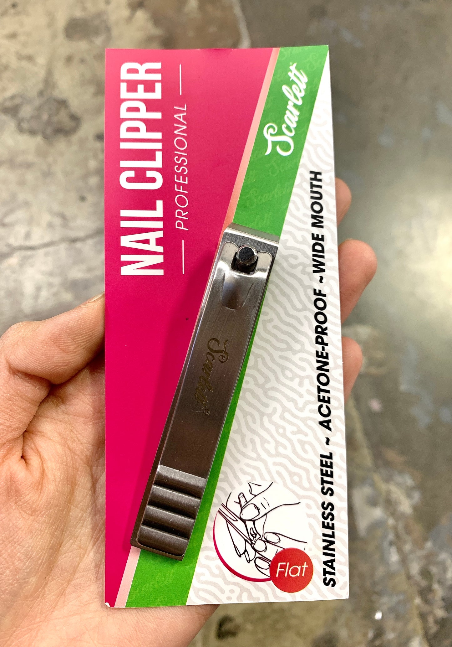 Extra Strength Strong Nail Clipper stainless steel heavy duty toe nail clipper straight head