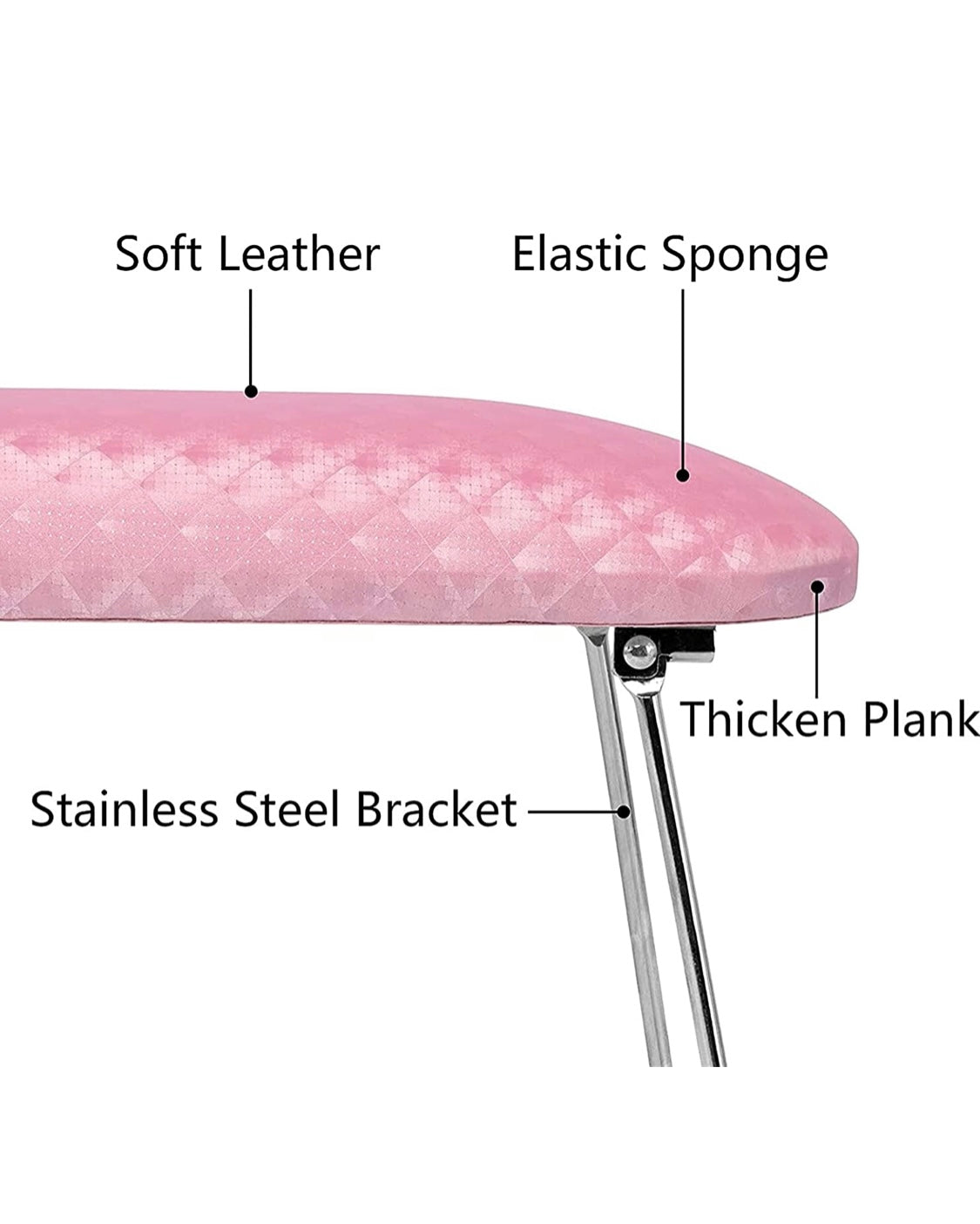 Foldable Pink Arm Rest