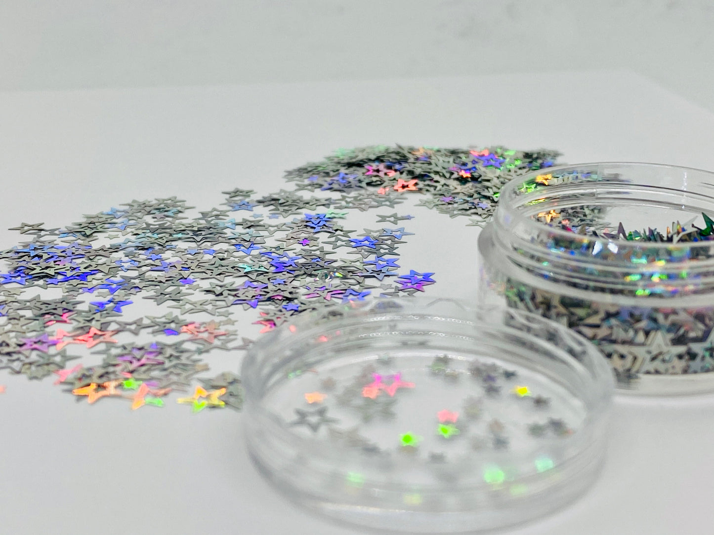 Holographic Stars Laser Sequins