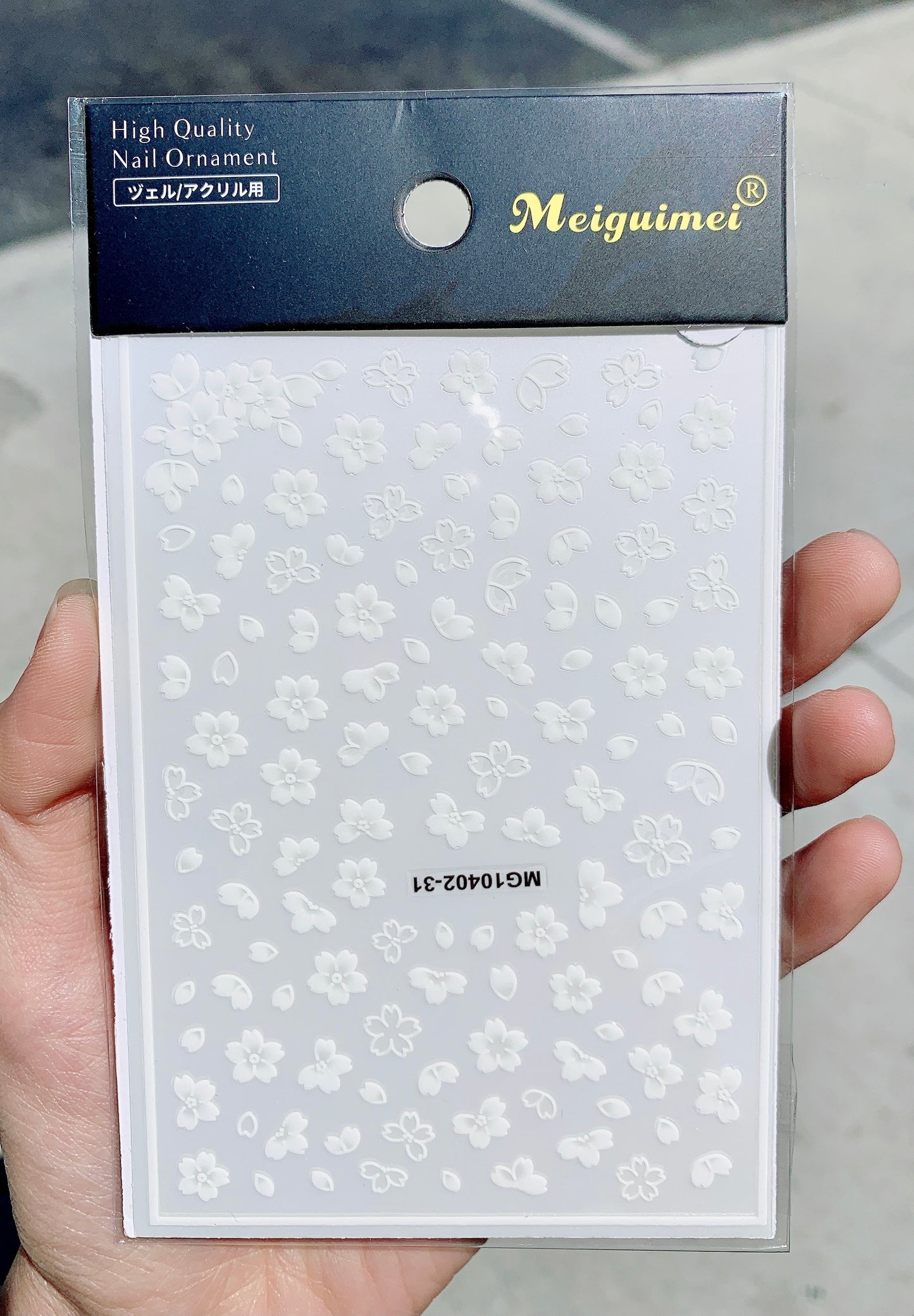 Sticker White Flowers