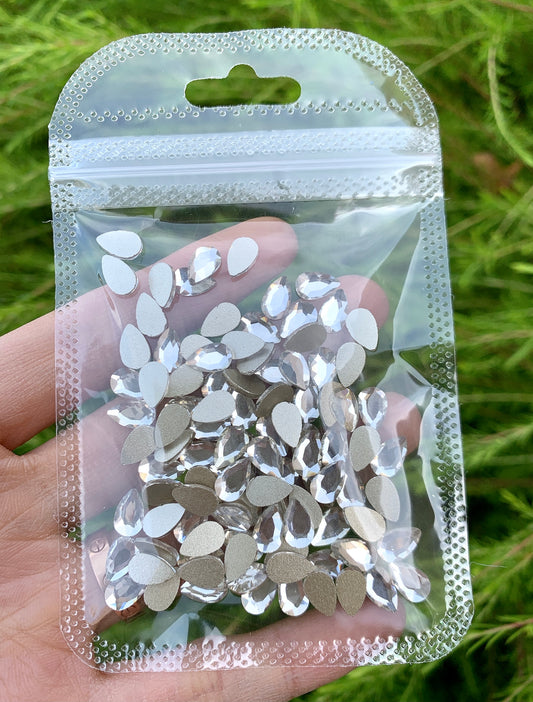 Clear Rhinestone Pear Rhinestones