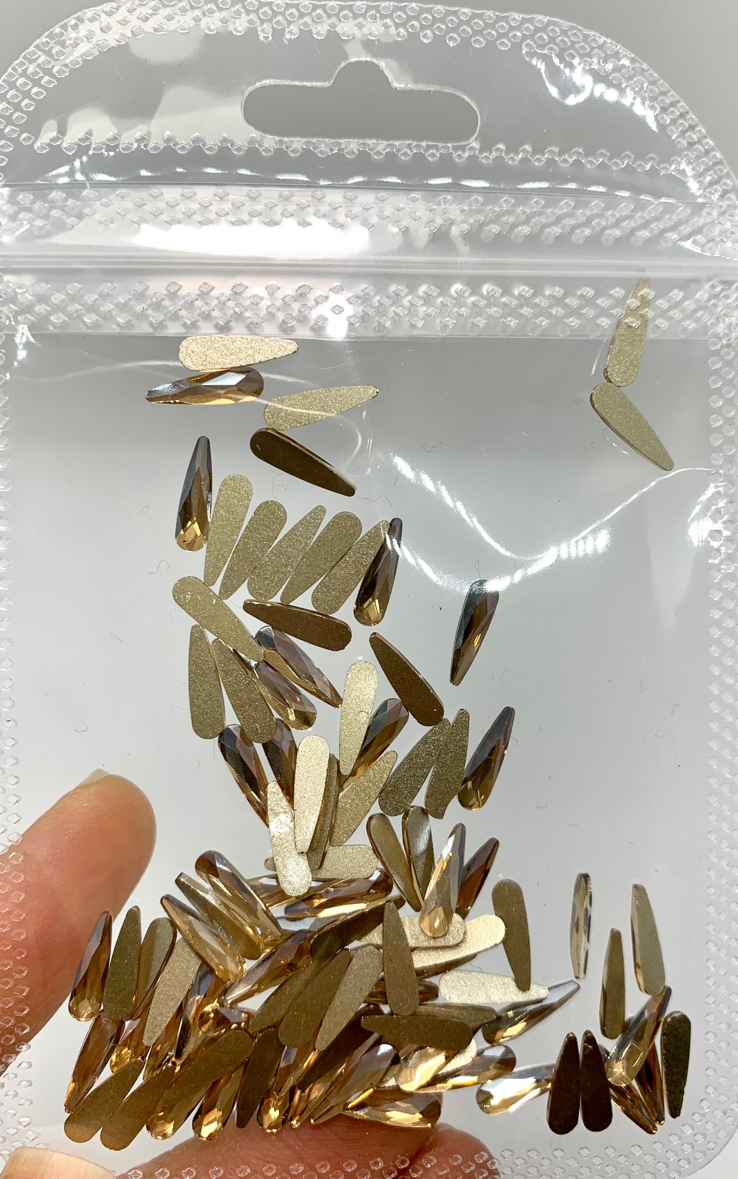 Gold champagne Tear drop Medium